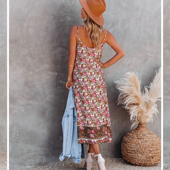 Flirty, Floral Midi Slip-Dress, NWT, XL - Picture 7 of 8